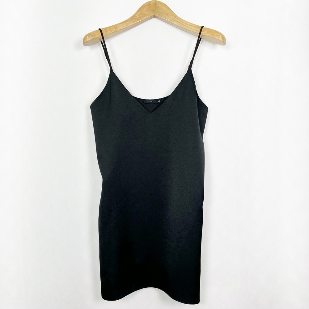 Talula Black V-Neck Slip Mini Dress
